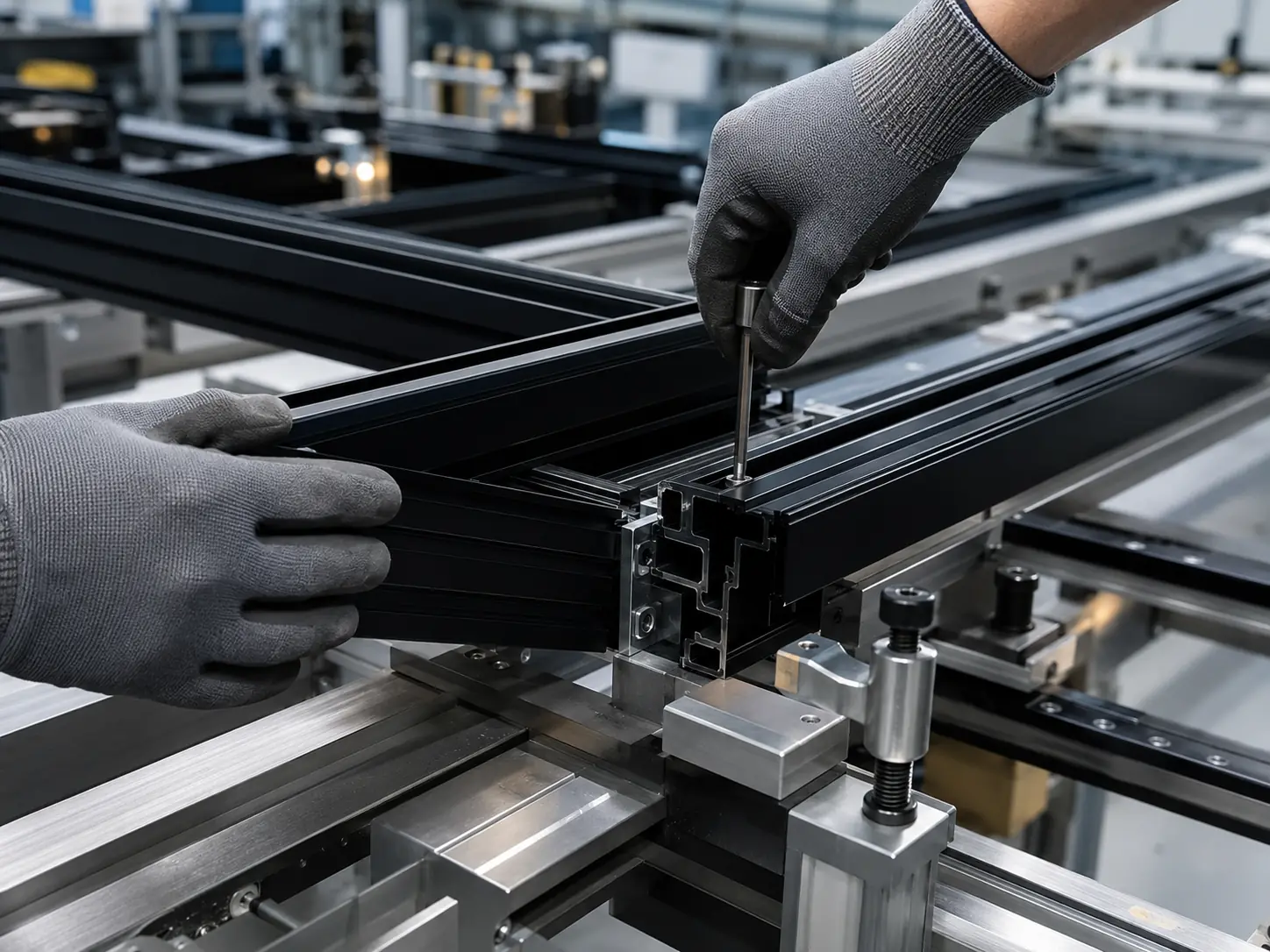 Aluminum window manufacturing process presentation